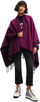 Pelerinë Desigual Poncho Paris, vjollcë/ e zezë