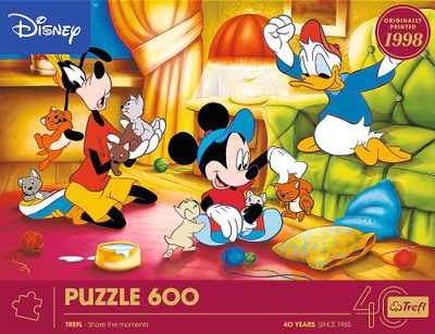 Puzzle Trefl Mickey Mouse and Friends 40th Anniversary, 600 pjesë, shumëngjyrësh