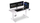 Tavolinë gaming Endorfy Atlas L Electric, elektrike, 150×78 cm, e bardhë