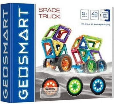 Магнетски градежен сет SmartGames Geosmart Space Truck, 5+, повеќебоен