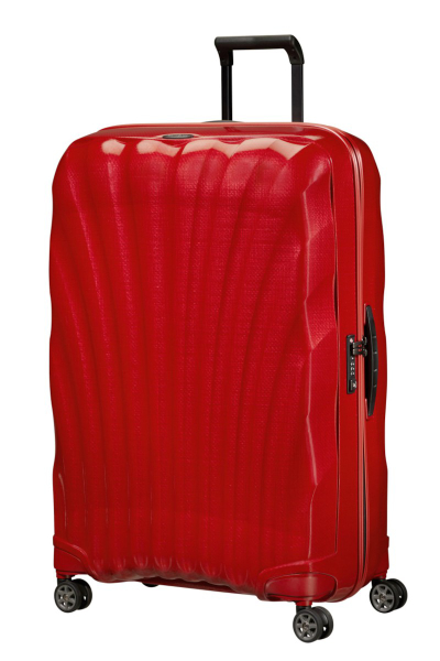 Valixhe Hard Me 4 Rrota Samsonite C-Lite 81/30 Ngjyrë E Kuqe