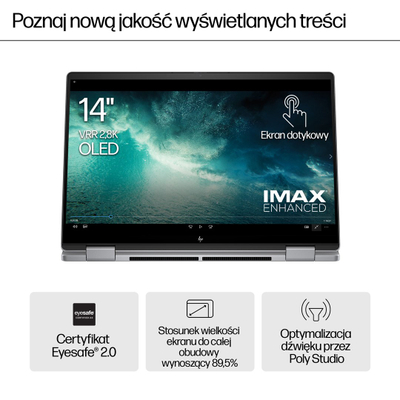 Лаптоп 2 во 1 HP A58SHEA, Ryzen 5, 16GB RAM, темно сива