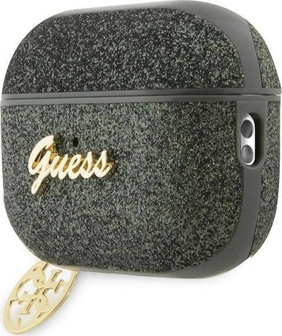 Kapak Guess GUAP2GLGSHA për Apple AirPods Pro 2, koleksioni 4G Glitter Flake, jeshile khaki