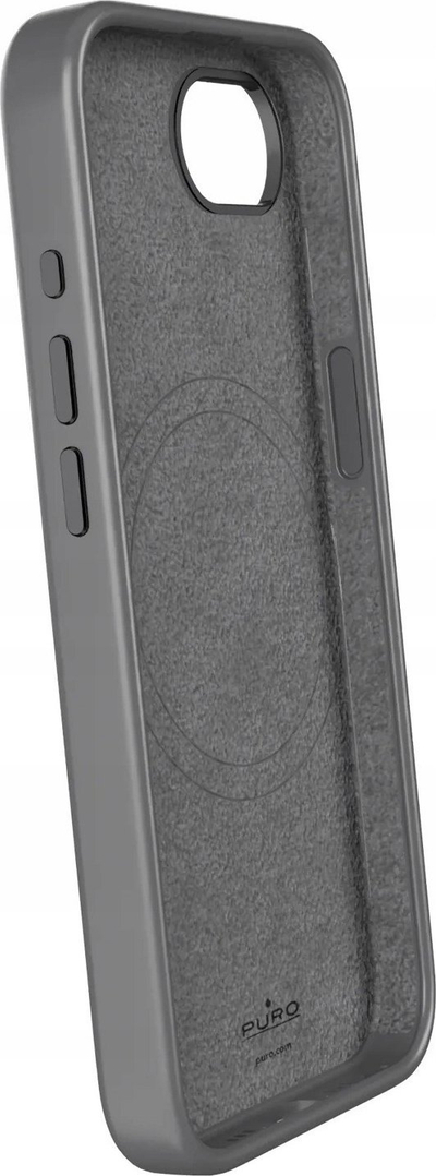 Kllëf telefoni Puro Icon Mag Pro Silicone, për iPhone 16e, me MagSafe, i zi