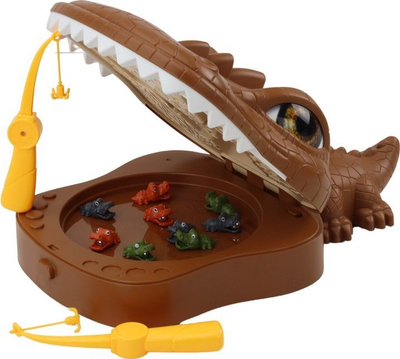 Loja e shkathtësisë Lean Toys Magnetic Crocodile Fishing, magnetike, për fëmijë 3+
