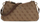 Çantë shpatulle Guess Noelle II, 3 ndarje, crossbody, bezhë