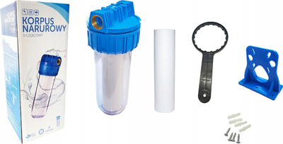 Set filtër uji Housing Key Plate, 3/4", 10", transparent