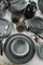 Set enësh Hermia Loods, 16 pjesë, porcelan, gri e errët