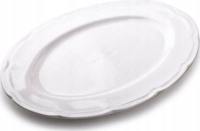 Pjatancë ovale Affek Design Hella, 30x21 cm, porcelan, e bardhë