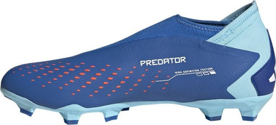 Këpucë futbolli Adidas Predator Accuracy.3 Laceless FG, pa lidhëse, për fushë të thatë, blu