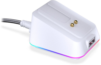 Dok karikues për maus ENDORFY EY0F002, RGB, USB A, i bardhë