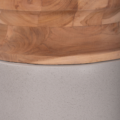 Vazo dyshemeje dekorative Linter HM4662.03S, Fiber Cement, 34x60 cm, gri