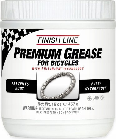 Yndyrë për biçikletë Finish Line Premium Grease me Teflon, 457 g, që s’e ha uji, e bardhë