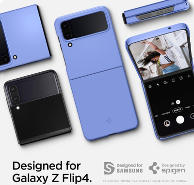 Mbulesë telefoni Spigen Air Skin për Samsung Galaxy Z Flip4, model F721B, blu cornflower