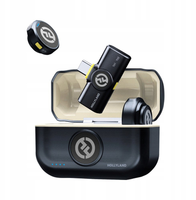Безжичен микрофон Hollyland LARK M2 Duo, USB C, Shine Charcoal