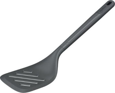 Shpatull kuzhine Zyliss Classic Slotted Turner, plastike e fortë, me dorezë të rehatuar, gri e errët