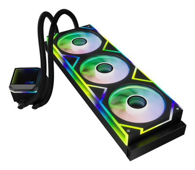 Ftohës uji CPU XPG Levante II 360, radiator 360 mm, RGB, i zi