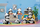 Set figurina koleksionuese PANDA ROLL Panda As A Cat Series, 8 copë, 7 cm, shumëngjyrëshe