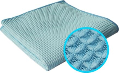 Peshqir mikrofiber CleanPRO Waffle, 40x40 cm, blu