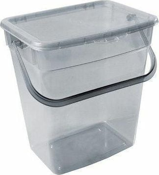 Kuti ruajtëse Plast Team, me kapak, me dorezë, plastike, transparente