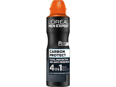 Deodorant L'Oreal  Men Expert Carbon Protect 4IN1, 48H, 150 ml