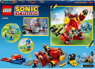 Lodër LEGO® Sonic the Hedgehog™ 76993 Sonic vs. Death Egg Robot Dr. Eggmana