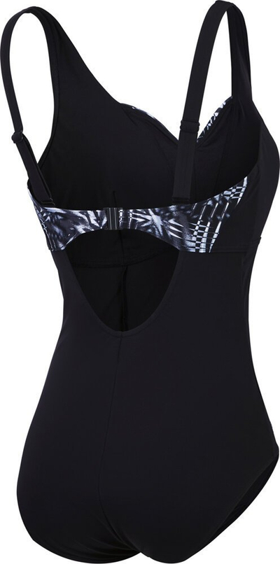 Kostum banje Speedo OpusGem DD+, shaping, për gra, i zi/gri