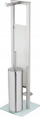 Set tualeti WENKO Rivalta, çelik inox dhe xham, me mbajtëse letre higjienike dhe rezervë, inox