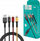 Set karikues 3 në 1 USB, kabllo Type C, adapter muri, i bardhë