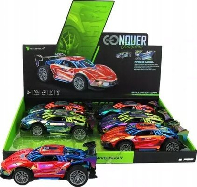Играчка спортски автомобил Dromader 1351910, со светла, со звуци, повеќебојна