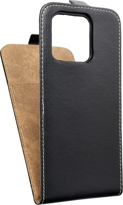 Mbështjellës telefoni Slim Flexi Fresh Vertical për Xiaomi Redmi 10C, fleksibël, dizajn libër, i zi
