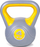 Kettlebell Master Vinyl, 4 kg, me dorezë të rehatsme