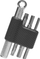 Multimjet biçiklete Blackburn Mini Switch, me bit gjashtëkëndor dhe Torx, i zi