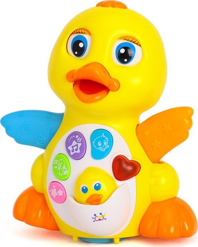 Rosë elektronike Hola Dancing Duck, me muzikë edhe drita, shumëngjyrëshe