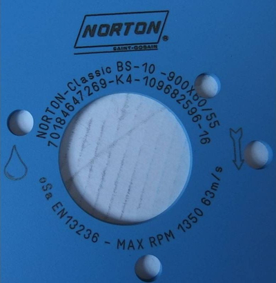 Disk prerës për beton Norton Clipper Classic BS-10 70184647269, 900mm, vrimë 60mm, blu