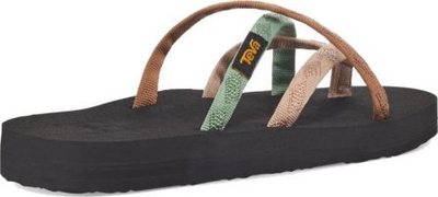 Sandale flip flop TEVA Olowahu për femra, Nr 41, e zezë shumëngjyrëshe