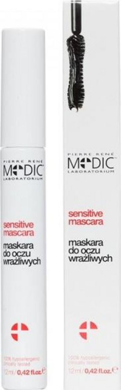 Maskarë Pierre René Medic Laboratory me keratinë, për sy të ndjeshëm, 12ml, e zezë