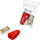 Priza RJ45 LogiLink FTP CAT.5e MP0016, 100 copë, të kuqe