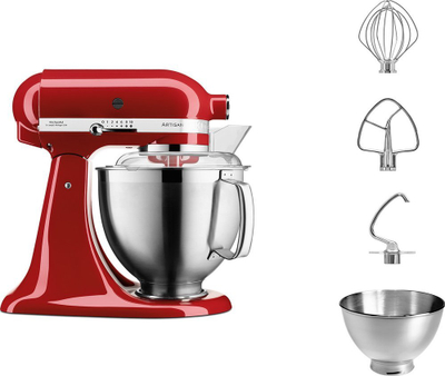 Mиксер за кујна KitchenAid Artisan 5KSM185PS, 300W, металик, црвен Empire Red