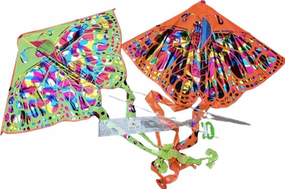 Fluturake Adar Butterfly, 73 cm, me pe dhe dorezë, shumëngjyrëshe