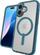 Mbështjellëse ZAGG Santa Cruz Snap për iPhone 16 Plus, hard shell, MagSafe, blu River