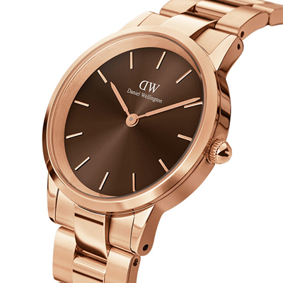 Orë për femra Daniel Wellington Iconic Link Amber 32 DW00100462, e artë