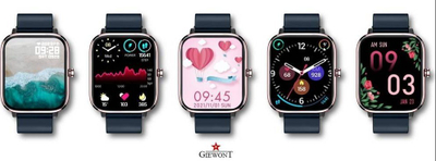 Smartwatch Giewont GW230-5, Bluetooth, monitorim aktiviteti, rozë gold blu