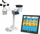 Stacion moti Bresser 4CAST PRO SF, sensor 7 në 1 me energji dielli, Wi‑Fi, i zi