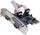 Kartë interface Longshine Serial Parallel PCIe, 2x RS232, 1x LPT, ngjyrë argjendt