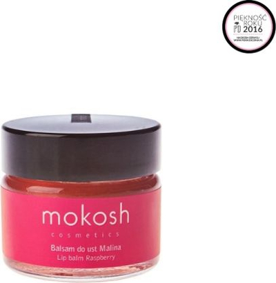 Balsam buzësh Mokosh Lip Balm Raspberry, 15ml, aromë mjedre, rozë