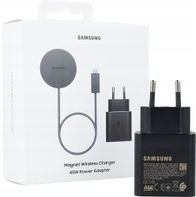 Karikues wireless magnetik Samsung Magnet, 25W, adapter 45W, gri e errët