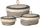 Set shporta me kapak Home Styling Collection, kashtë natyrale, 3 copë, shumëngjyrëshe