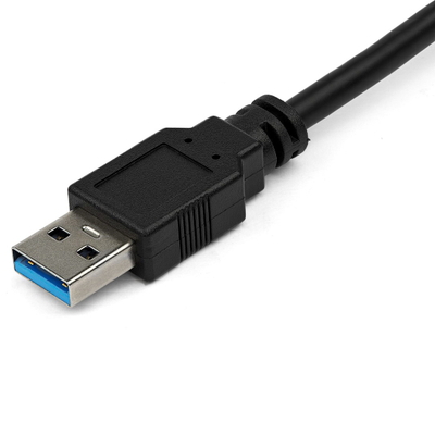 Мрежен адаптер StarTech USB 3.0 во Gigabit, хаб со 2 USB порти, црн