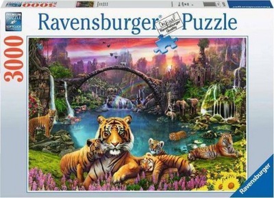 Puzzle Ravensburger Tigers by the Lagoon, 3000 copa, shumëngjyrësh